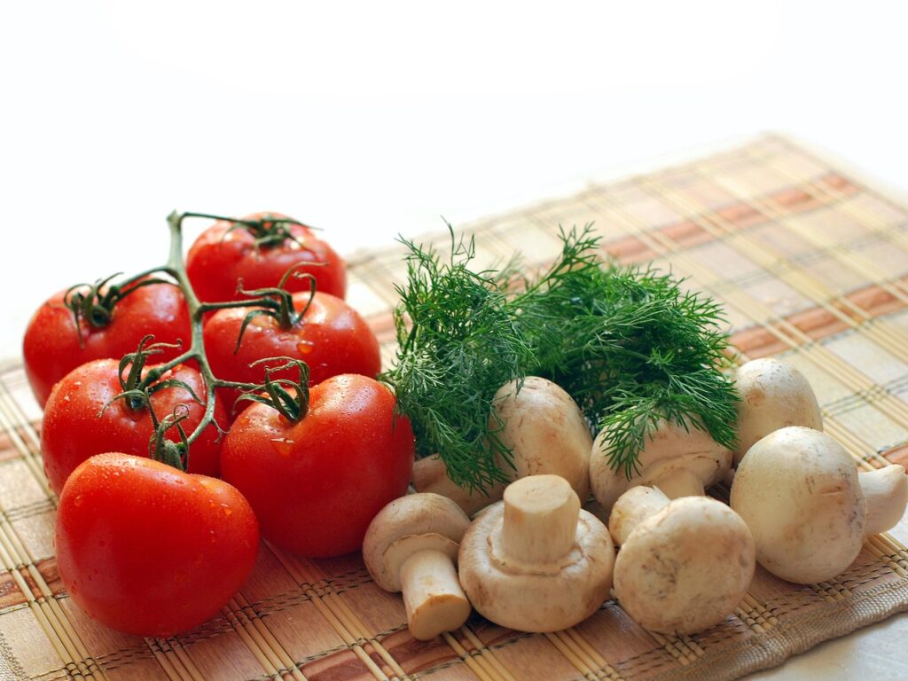 mushrooms, tomatoes, parsley, vegetables, greens, nutrition, rustic, vegan, vegetarian, healthy, fresh, ripe, cooking, food, ingredients, mushrooms, mushrooms, mushrooms, cooking, cooking, cooking, cooking, cooking